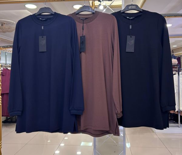 REGLAN KOL VE YAKA DETAYLI TUNİK/GHISA