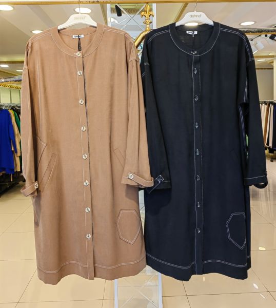 DEFRİNA FERMUAR DETAYLI DÜĞMELİ CEKET