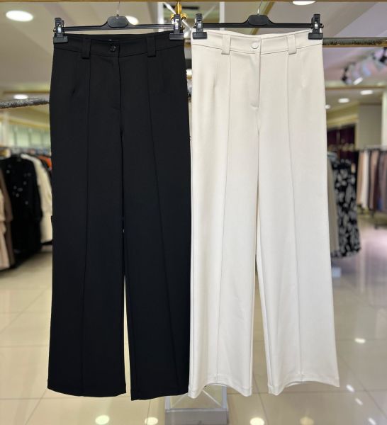 PENSLİ NERVÜRLÜ GENİŞ PAÇA PANTOLON
