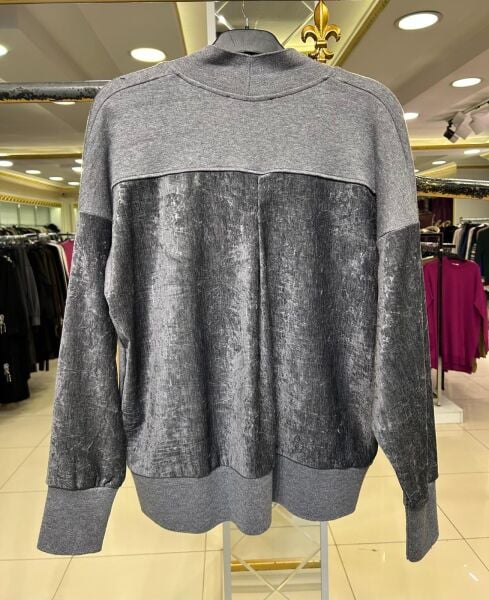 KENDİNDEN DESENLİ KADİFE DTY. YÜN HIRKA /GHISA