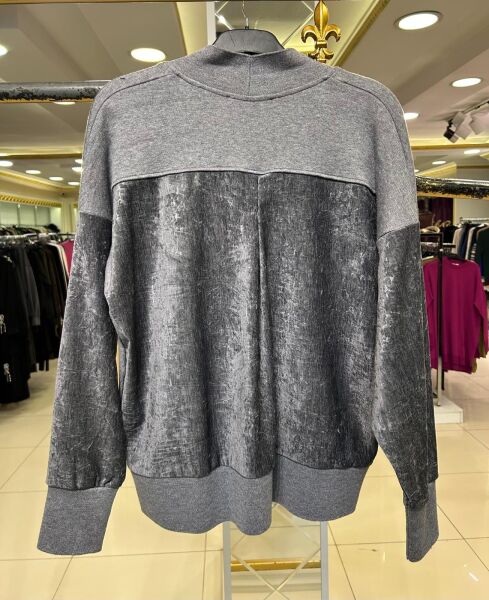 KENDİNDEN DESENLİ KADİFE DTY. YÜN HIRKA /GHISA