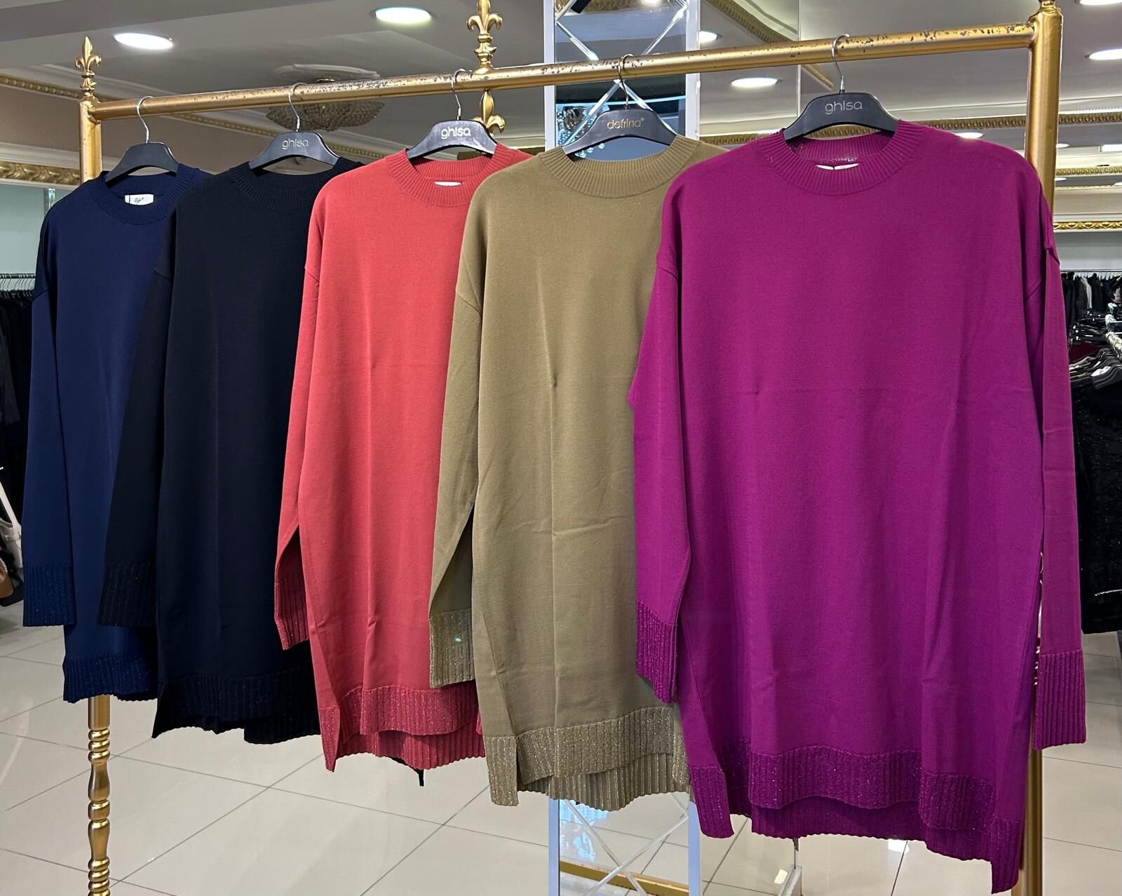 ETEK VE KOL UCU SİM DTY. MERSERİZE TUNİK/TIĞTRİKO