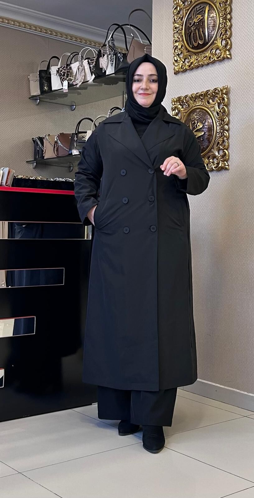 SIRTI İŞLEME DETAYLI TRENÇ /NURCAN ÇETİN 