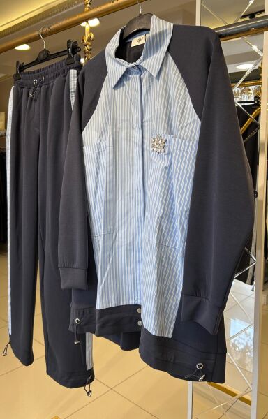 POPLİN KUMAŞ DTY. PANTOLONLU TAKIM/TIĞTRİKO