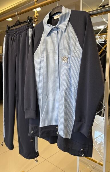 POPLİN KUMAŞ DTY. PANTOLONLU TAKIM/TIĞTRİKO