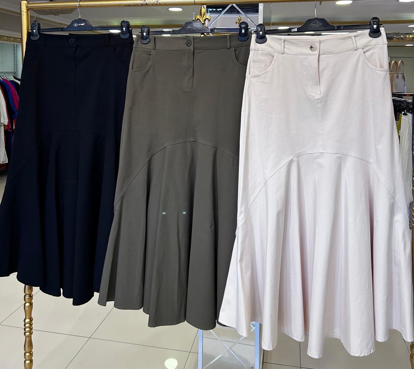 NURCAN ÇETİN/ LİKRALI KANVAS ETEK