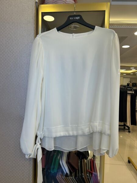 TAŞLI BAĞLAMA DTY. ŞİFON BLUZ/ FUAT GÜRŞEN