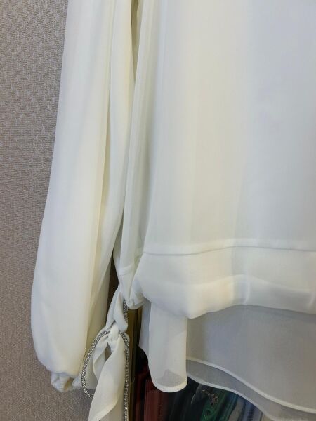 TAŞLI BAĞLAMA DTY. ŞİFON BLUZ/ FUAT GÜRŞEN