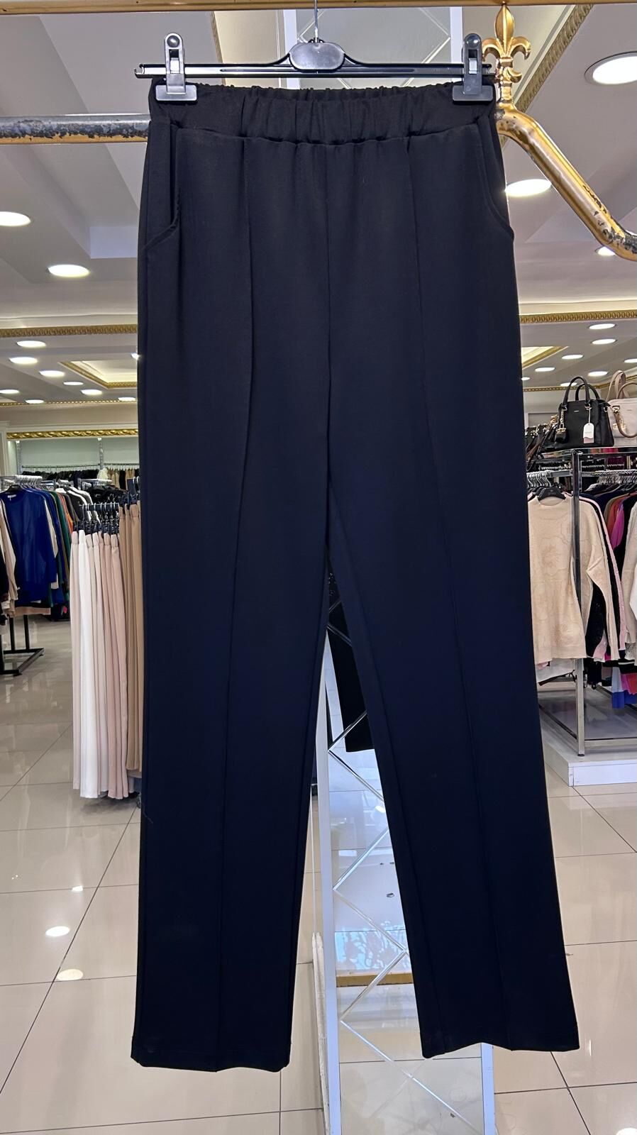 ELİSSE BÜYÜK BEDEN NERVÜRLÜ PANTOLON/ SENTEZ 