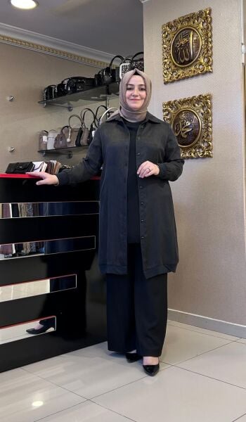 SIRTI İŞLEME DTY. İPEK CUPRA GÖMLEK-KAP / FUAT GÜRŞEN