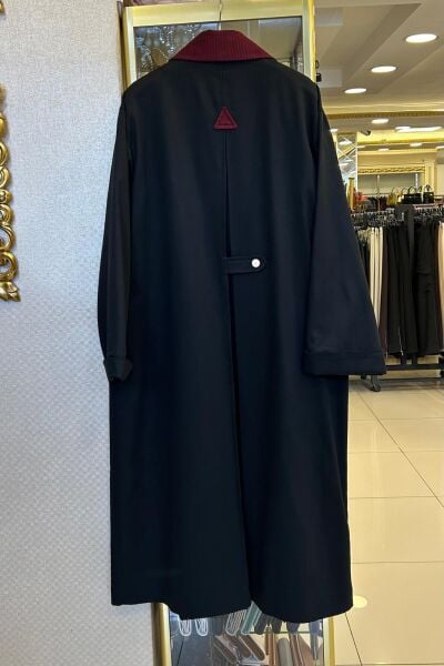 YAKASI RENKLİ ARKASI DTY. TRENÇ/ GHISA 2716