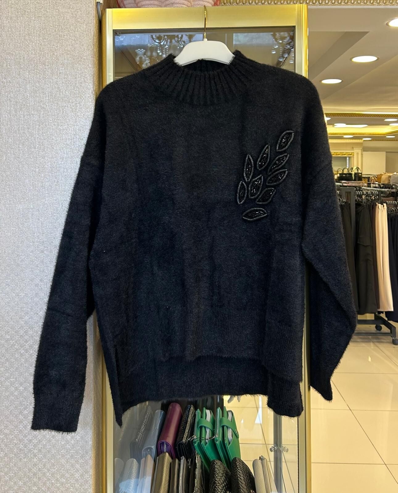 BONCUK İŞLEMELİ ANGORA KAZAK /NUSS 101