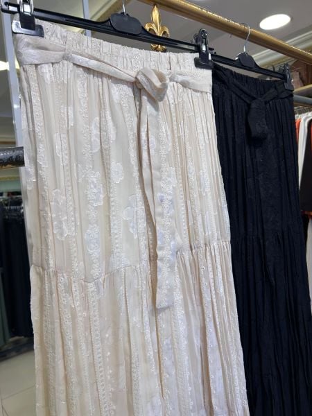 YAKMA DESEN ŞİFON ETEK/GLARE