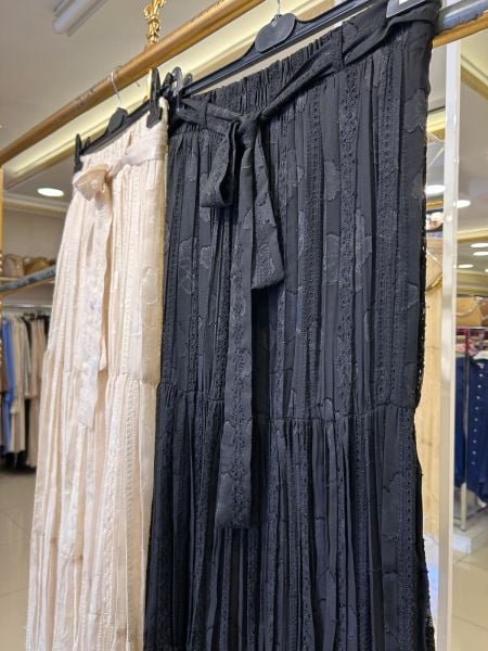 YAKMA DESEN ŞİFON ETEK/GLARE