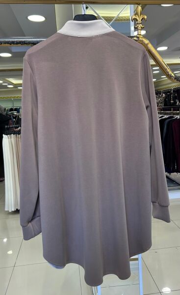 ÇİFT RENKLİ ÇITÇITLI MODAL TUNİK/ FUAT GÜRŞEN 