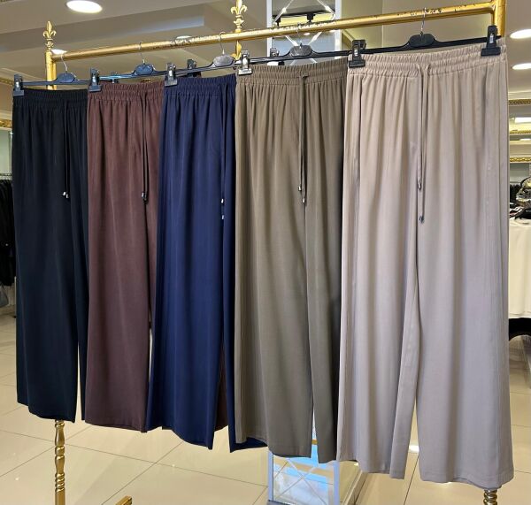 EKVATOR YANI NERVÜR DTY. BOL PAÇA PANTOLON/ SENTEZ