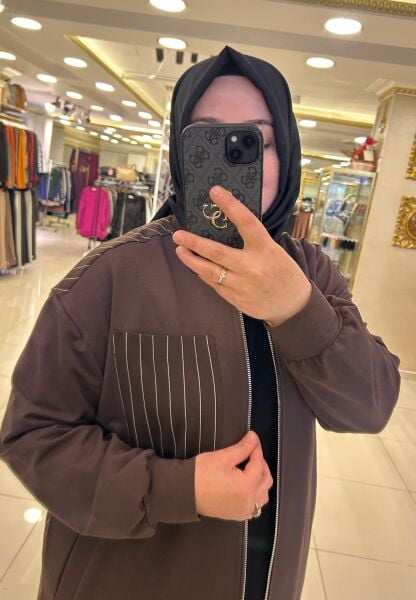 ÇİZGİLİ CEP DTY. FERMUARLI KAP /NURCAN ÇETİN 