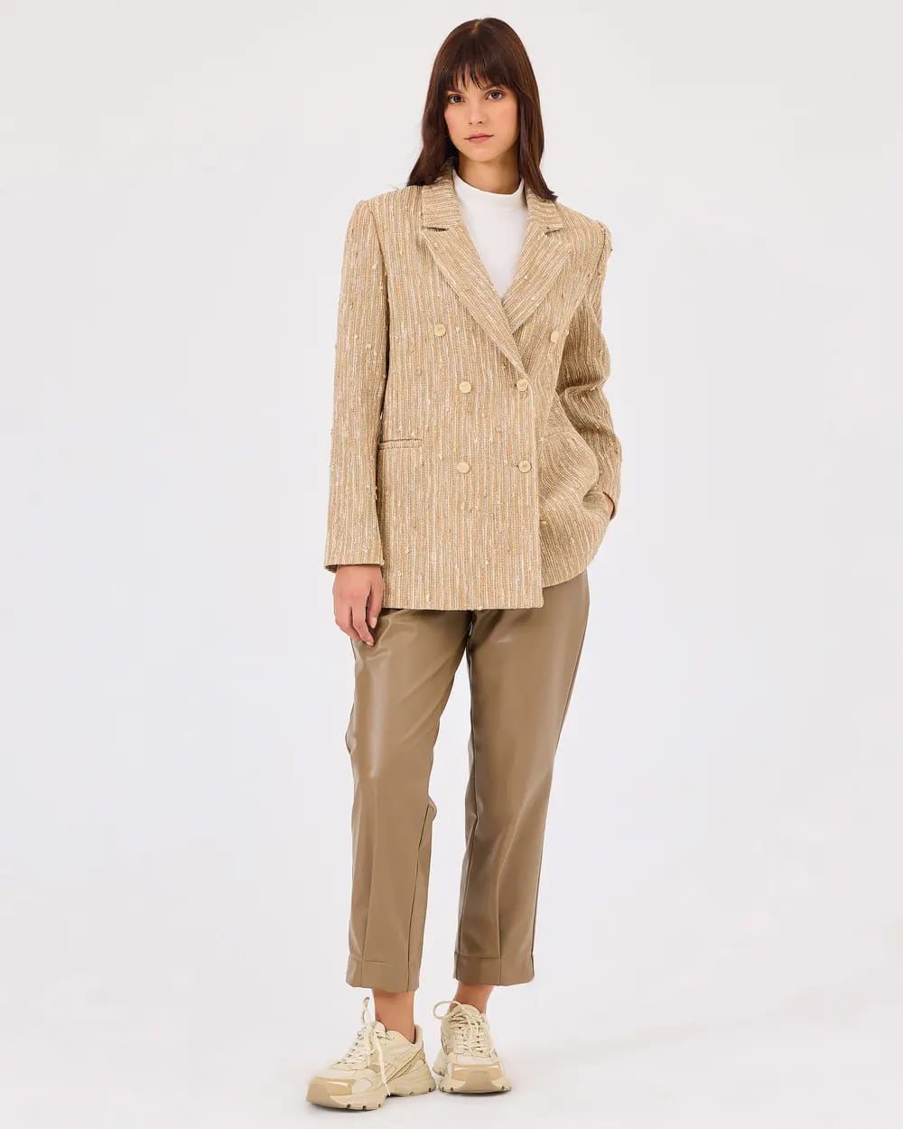 GOLD DÜĞMELİ BLAZER TÜVİT CEKET/SEÇİL