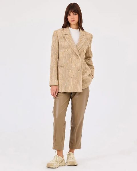 GOLD DÜĞMELİ BLAZER TÜVİT CEKET/SEÇİL