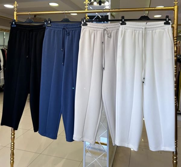 ÖNDEN PARÇALI HAVUÇ BAMBU PANTOLON