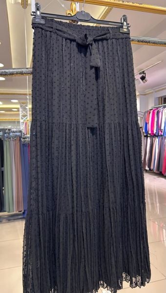 PONPON DESEN ŞİFON ETEK/GLARE