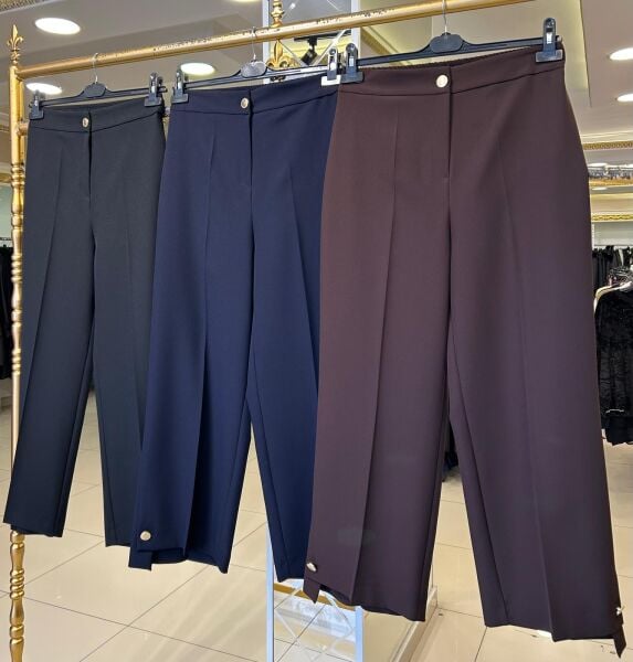 PAÇA DETAYLI ÜTÜ İZLİ HAVUÇ PANTOLON /GLARE   