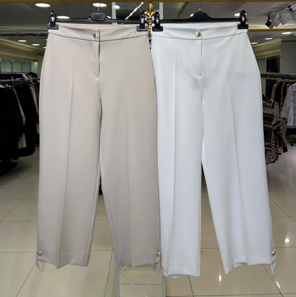 PAÇA DETAYLI ÜTÜ İZLİ HAVUÇ PANTOLON /GLARE   