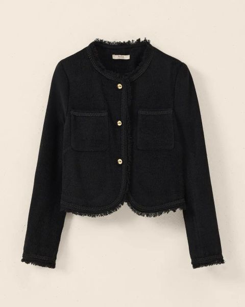 DÜĞME DTY. İŞLEMELİ KISA BOY CEKET/SEÇİL