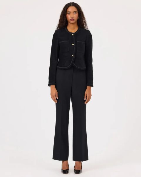 DÜĞME DTY. İŞLEMELİ KISA BOY CEKET/SEÇİL