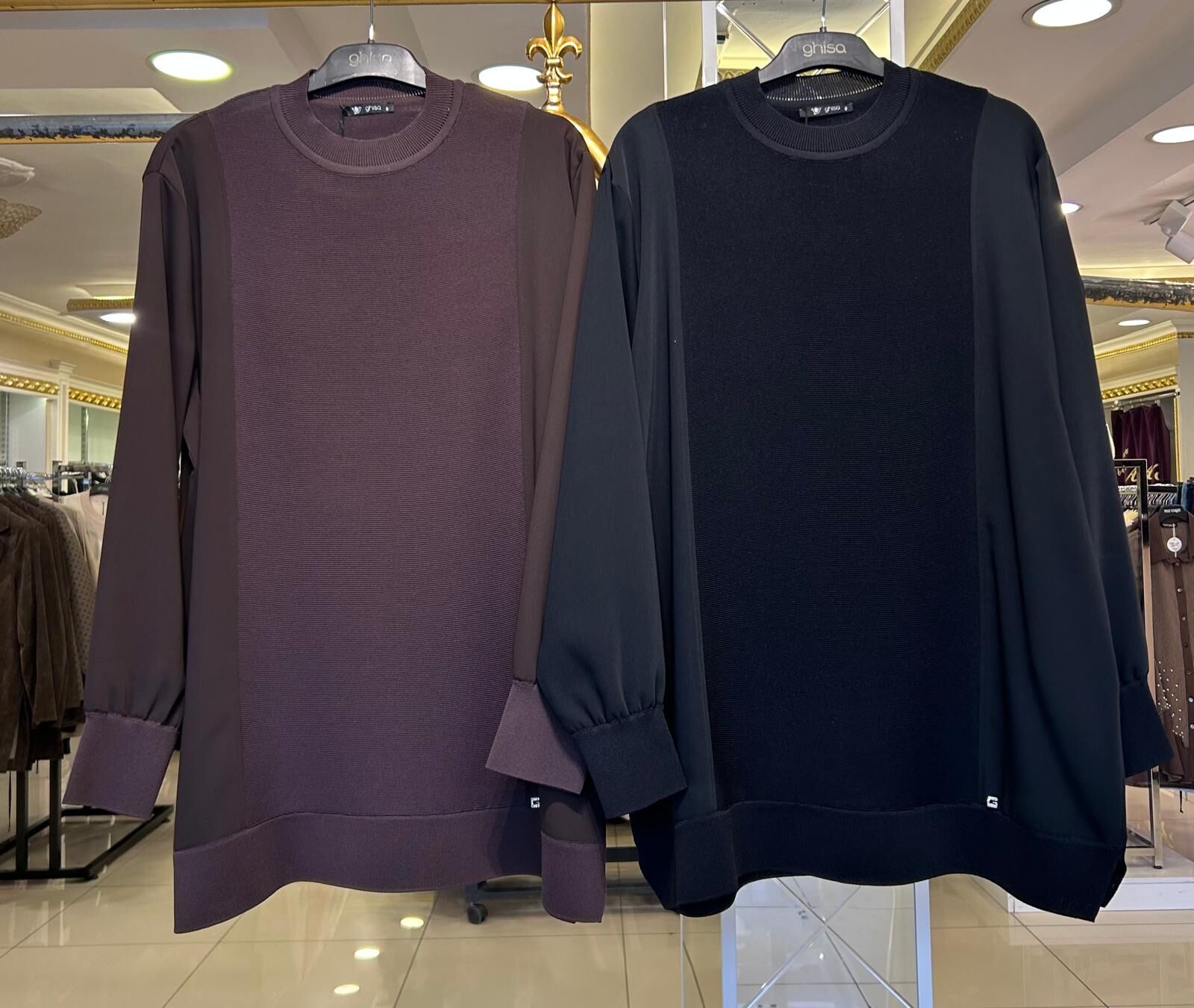 ÖNÜ VE SIRTI MERSERİZE KREP KUMAŞ TUNİK /GHISA 4477