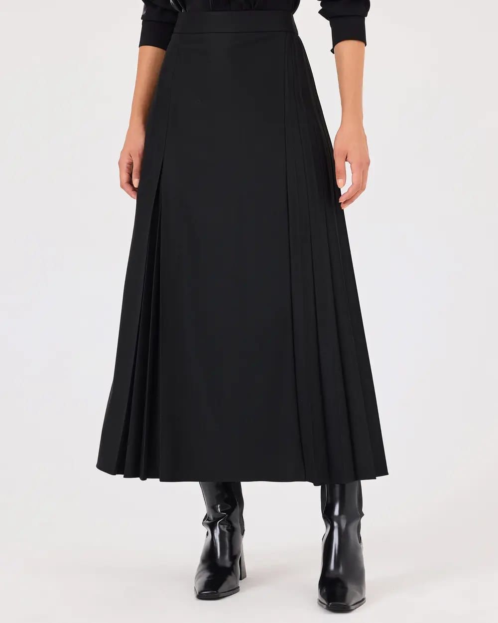 ﻿PİLİSE DETAYLI MİDİ BOY ETEK/SEÇİL