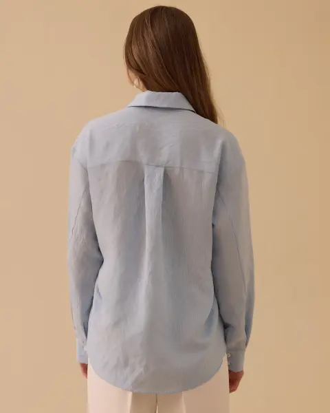 ÇİZGİLİ CEP VE İŞLEME DTY. GÖMLEK/ SEÇİL