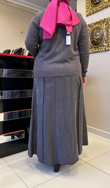 İPEK CUPRA ÇİÇEK İŞLEMELİ BLUZ VE ELBİSE TAKIM /LISSMORE 