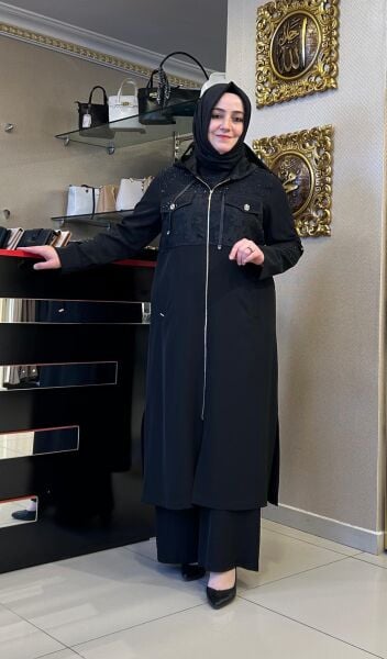 ŞAKAYIK KENDİNDEN DESENLİ TAŞ İŞLEMELİ KAP/ MÜSEMMA