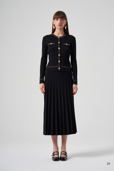 HIRKASI DÜĞME VE ÇİZGİ DTY. ETEKLİ TAKIM/NUSS