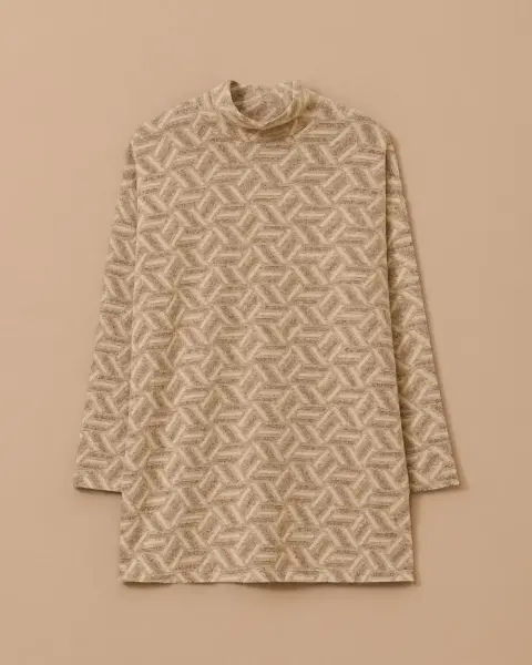 DİK YAKA DESENLİ TRİKO /SEÇİL