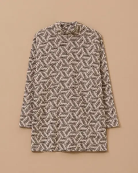 DİK YAKA DESENLİ TRİKO /SEÇİL