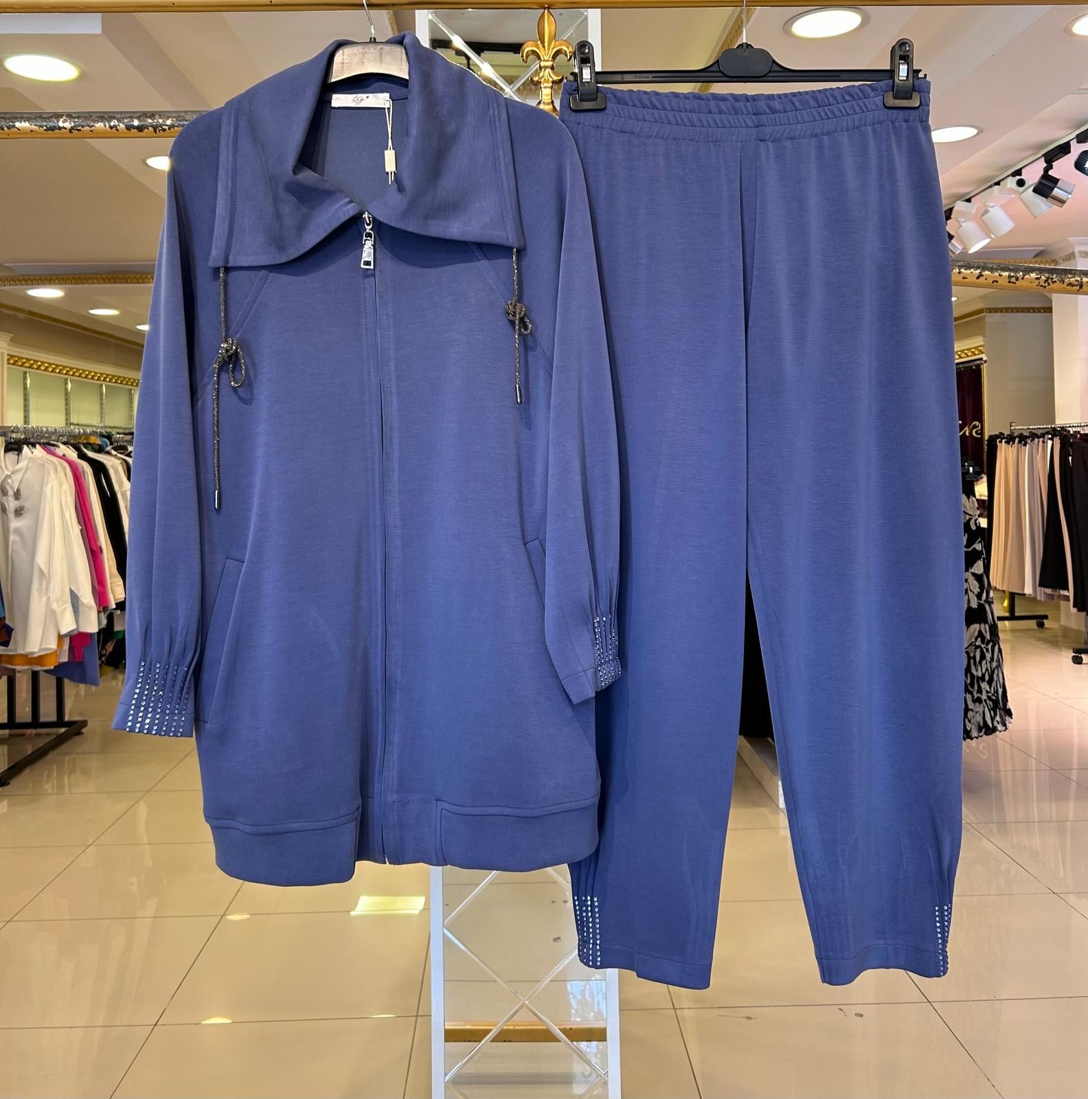 NERVÜR VE TAŞ DETAYLI TAKIM/ TIĞTRİKO