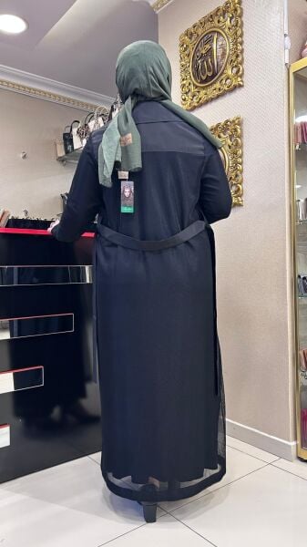 FERMUARLI FİLE CEKET - SANDY KUMAŞ ELBİSE/ NURCAN ÇETİN