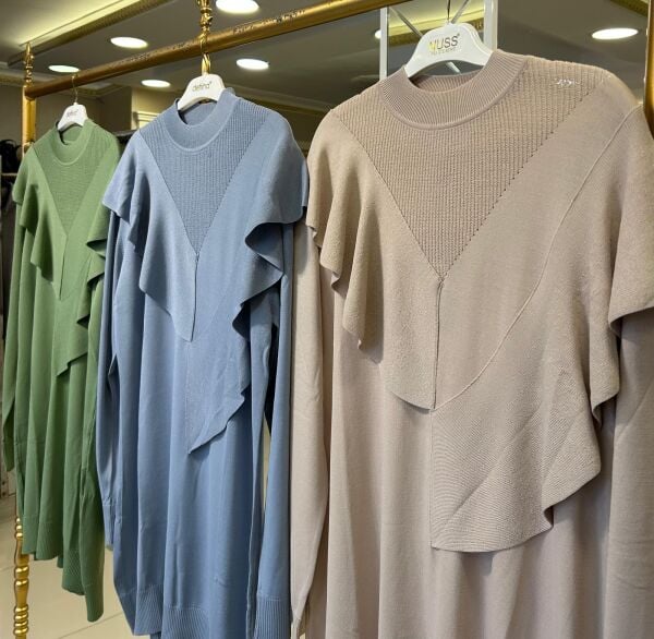 YAKA VE SIRTI FIRFIR DTY. MERSERİZE TUNİK /GHISA