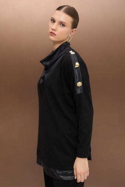 SUNİ DERİ DEGAJE YAKA AYSA TAKIM/ MÜSEMMA