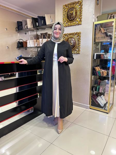 FERMUARLI BÜYÜK BEDEN KÜBA CEKET