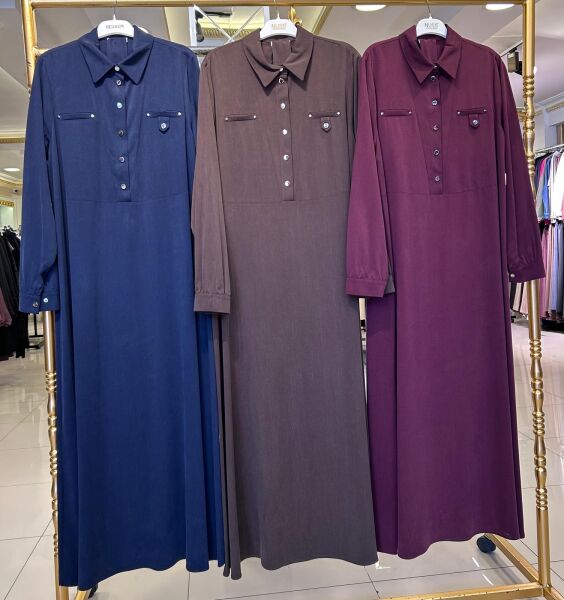 ÇITÇIT DTY. YAKALI TENSEL ELBİSE/ NUSS