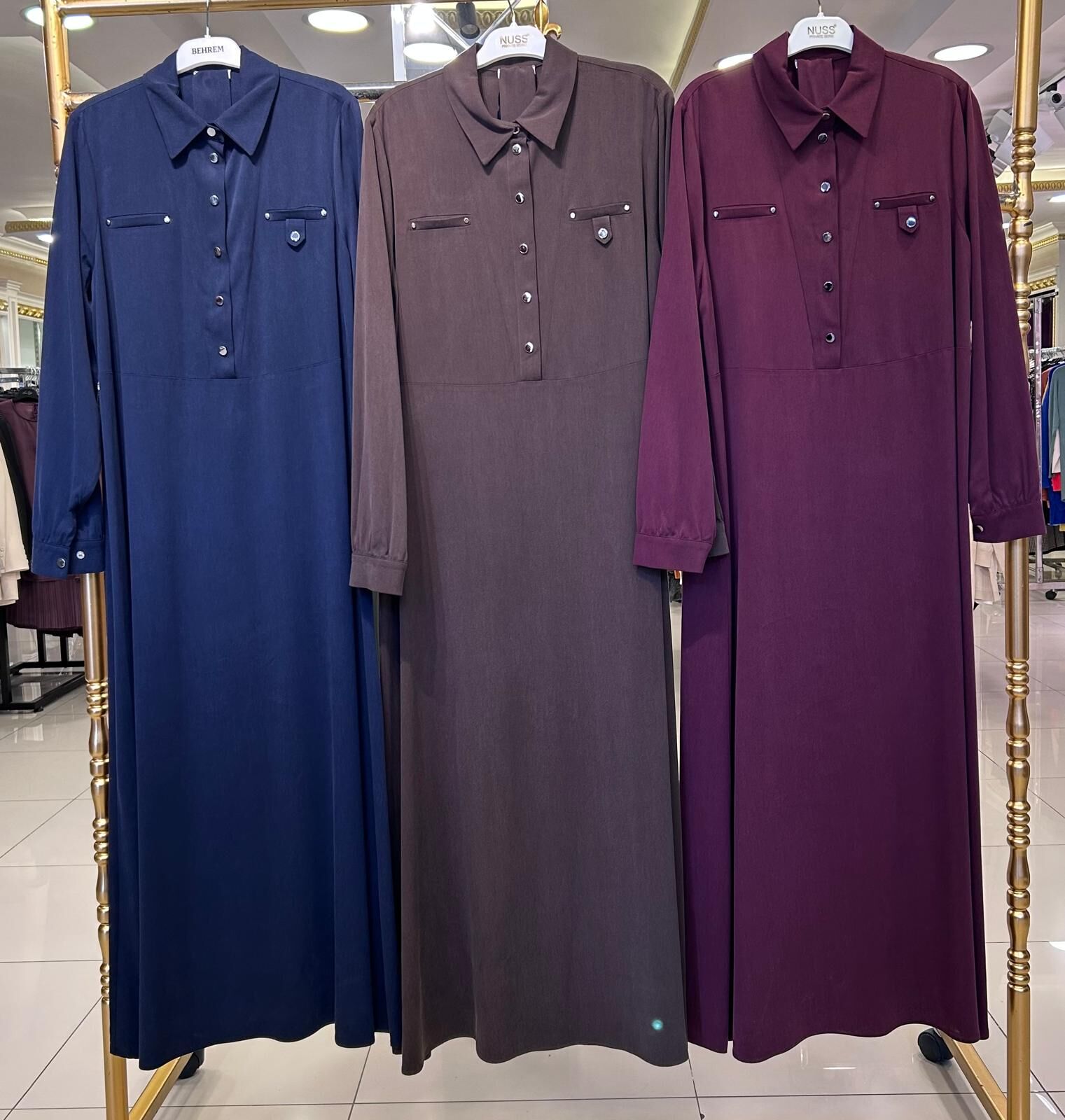 ÇITÇIT DTY. YAKALI TENSEL ELBİSE/ NUSS