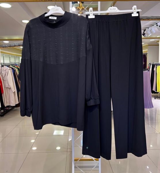 OMZU DÜĞME DETAYLI PANTOLONLU TAKIM/ NUSS