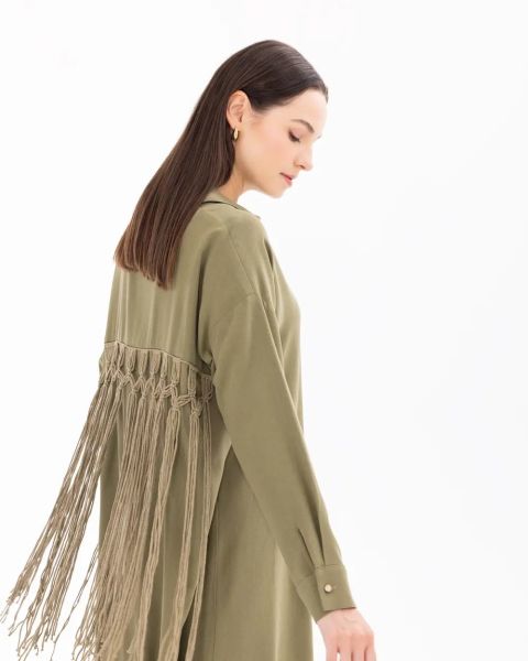 DÜĞMELİ UZUN KOL TUNİK/ SEÇİL