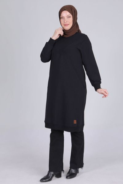 Büyük Beden Tesettür Basic İki İplik Tunik/Veka