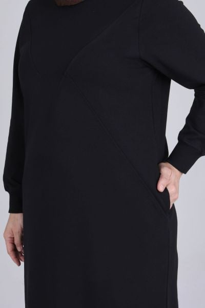 Büyük Beden Tesettür Basic İki İplik Tunik/Veka