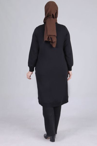 Büyük Beden Tesettür Basic İki İplik Tunik/Veka