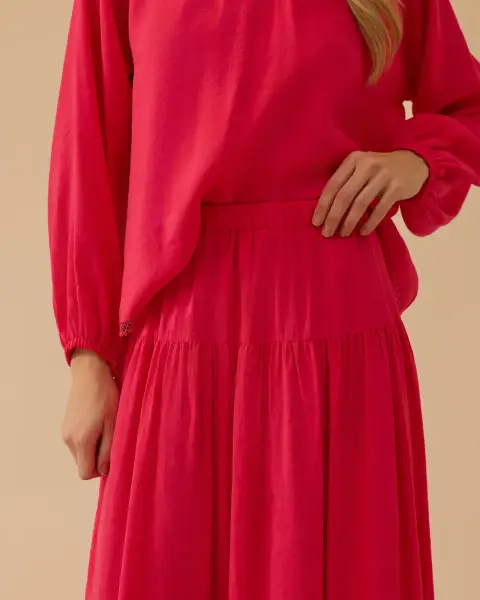 FİSTO DETAYLI BLUZ ETEK TAKIM 1003-1014 /SEÇİL